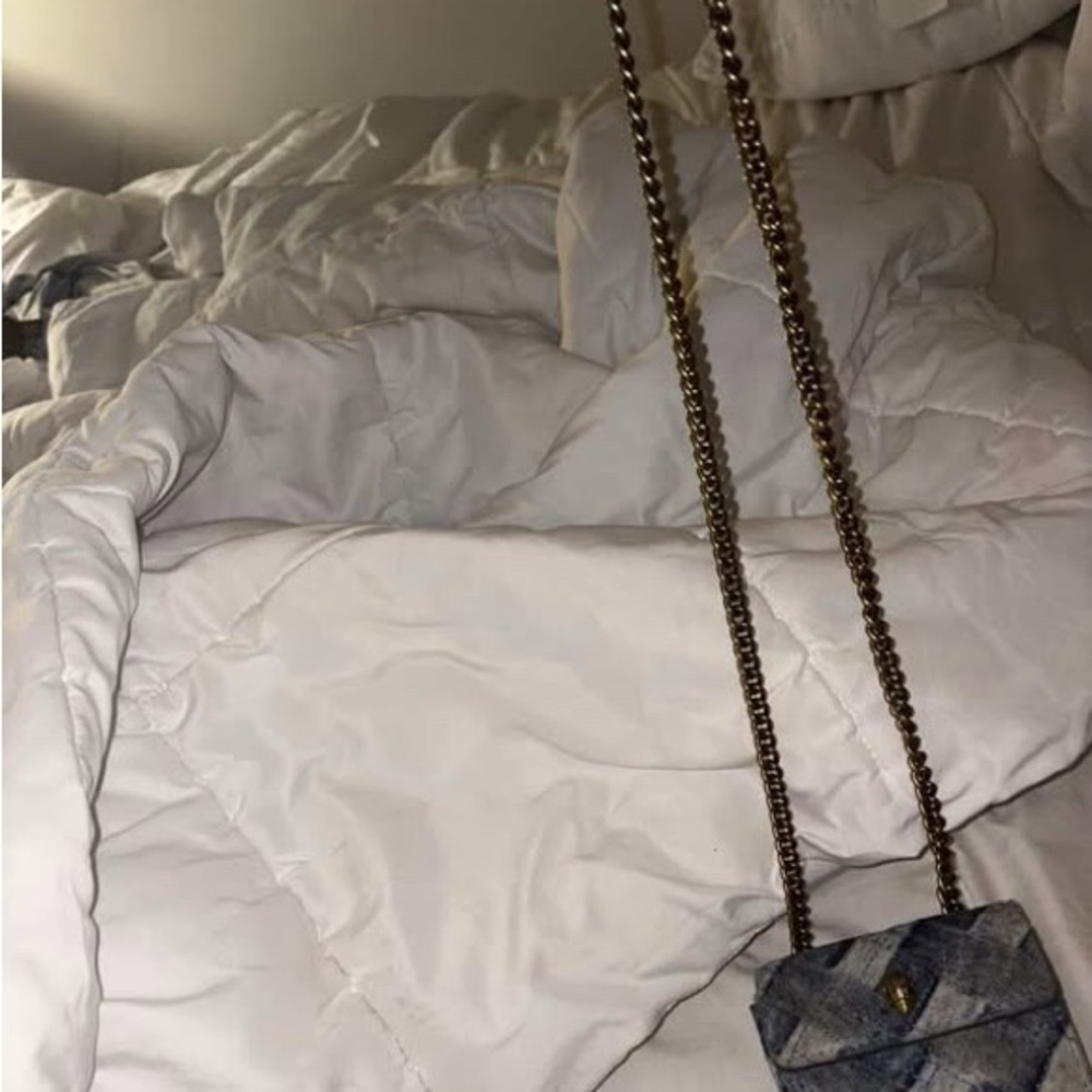 Stylish Denim Kurt Geiger Patchwork Crossbody Bag - image 3